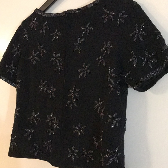 Vintage Imagnin & Co Beaded Wool Top - Picture 7 of 9